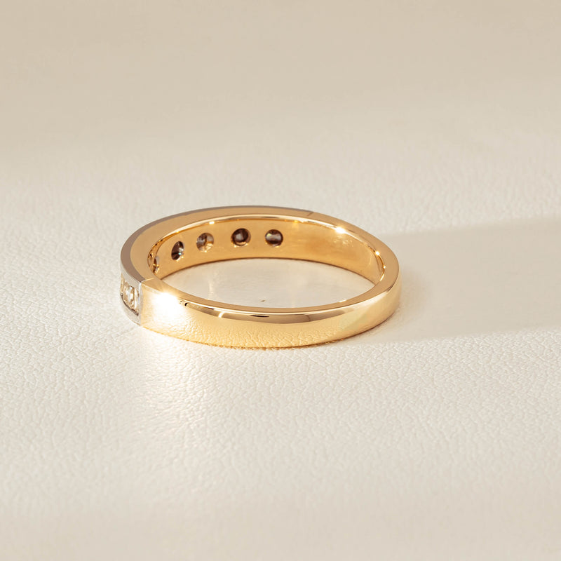 Deja Vu 16ct Yellow & White Gold .75ct Diamond Band