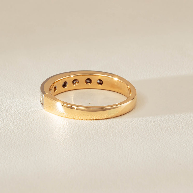 Deja Vu 16ct Yellow & White Gold .75ct Diamond Band