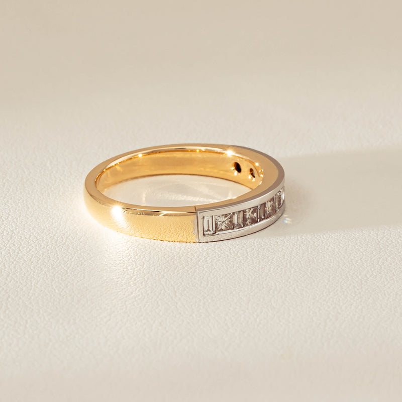 Deja Vu 16ct Yellow & White Gold .75ct Diamond Band