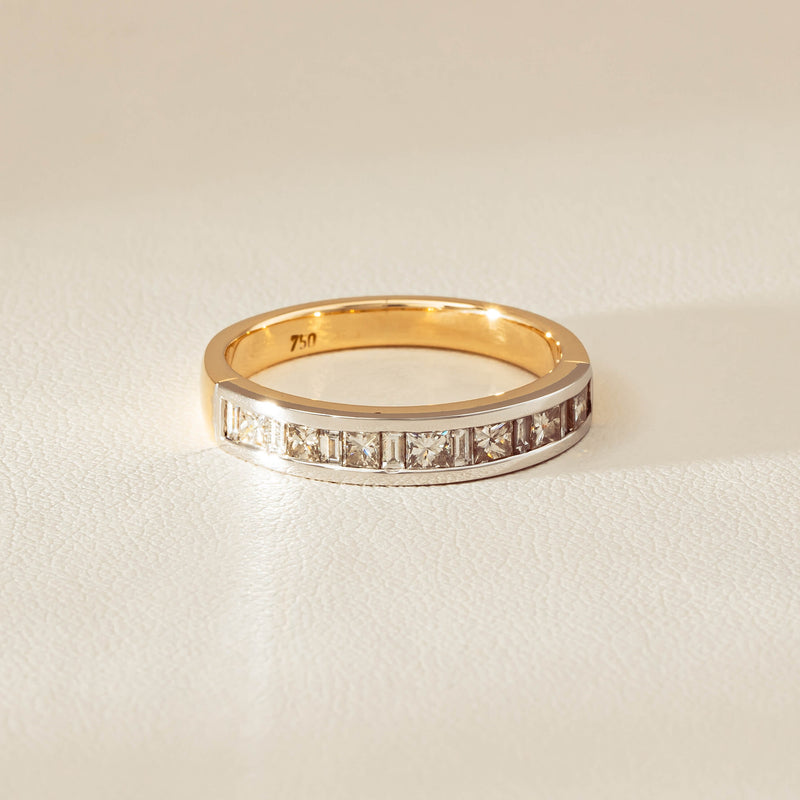 Deja Vu 16ct Yellow & White Gold .75ct Diamond Band