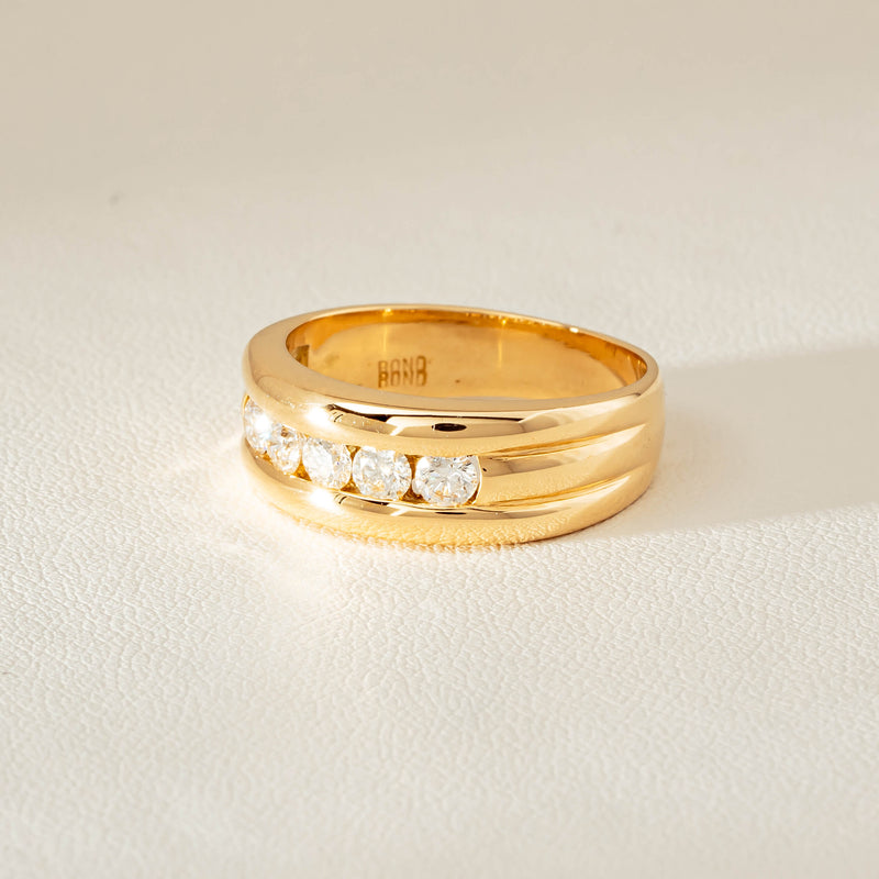 Deja Vu 18ct Yellow Gold .60ct Five-Stone Ring - Ring - Walker & Hall