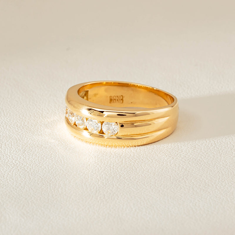 Deja Vu 18ct Yellow Gold .60ct Five-Stone Ring - Ring - Walker & Hall