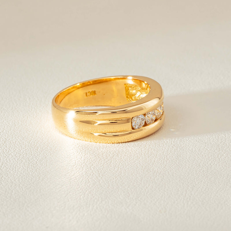 Deja Vu 18ct Yellow Gold .60ct Five-Stone Ring - Ring - Walker & Hall