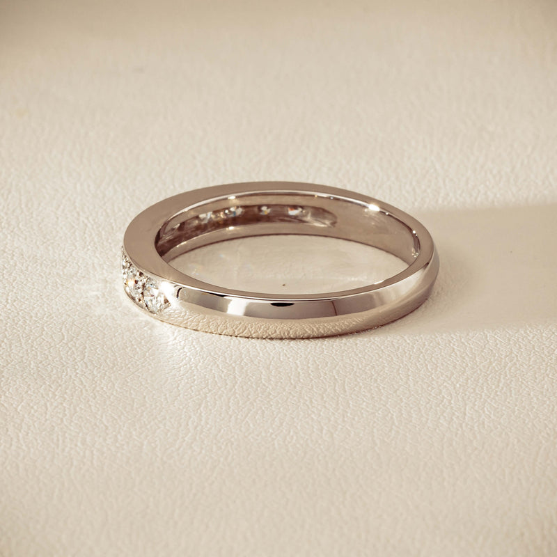 Deja Vu Platinum .80ct Diamond-Set Band - U 1/2