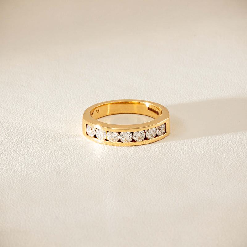 Deja Vu 18ct Yellow Gold .75ct Diamond Channel-Set Ring