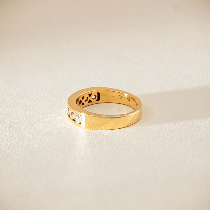 Deja Vu 18ct Yellow Gold .75ct Diamond Channel-Set Ring
