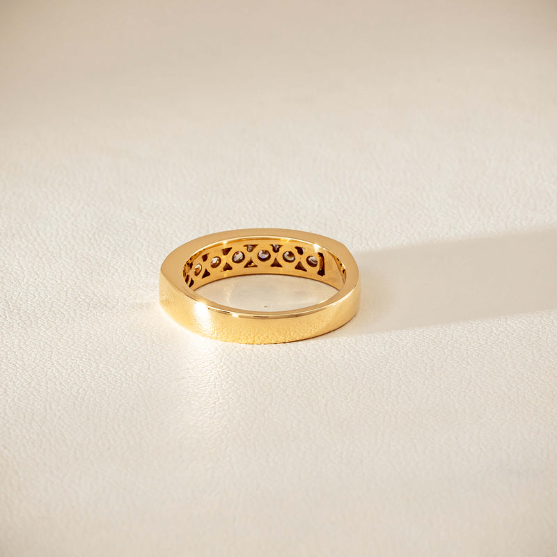 Deja Vu 18ct Yellow Gold .75ct Diamond Channel-Set Ring