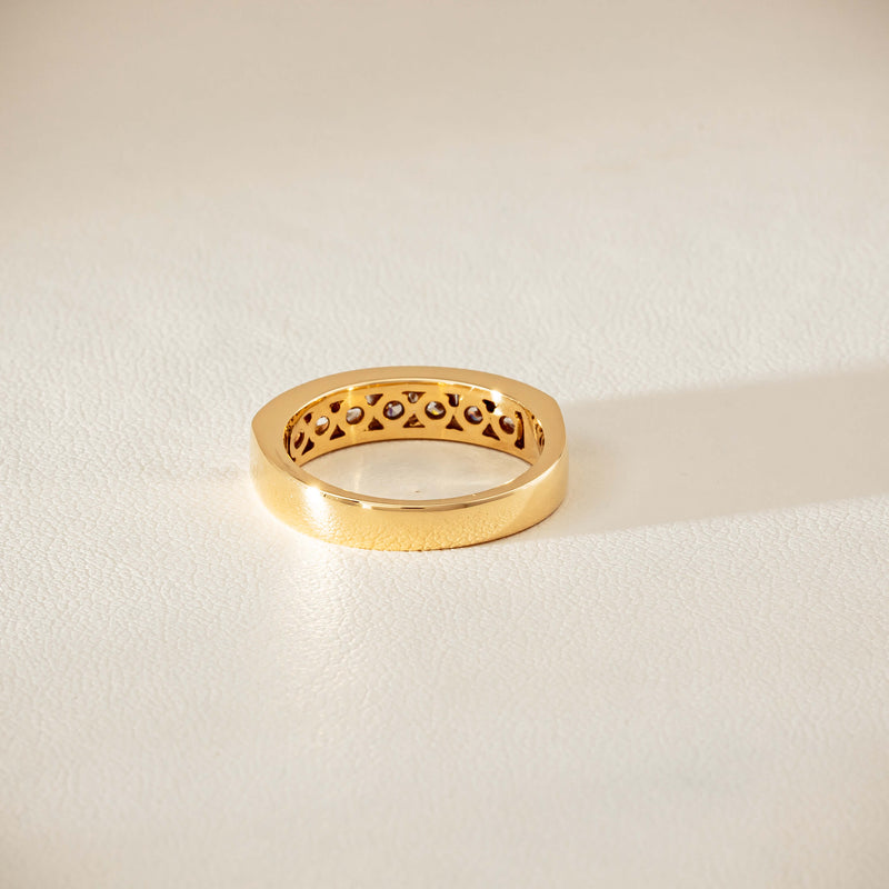 Deja Vu 18ct Yellow Gold .75ct Diamond Channel-Set Ring