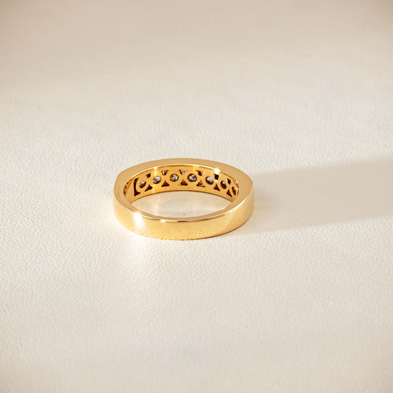 Deja Vu 18ct Yellow Gold .75ct Diamond Channel-Set Ring