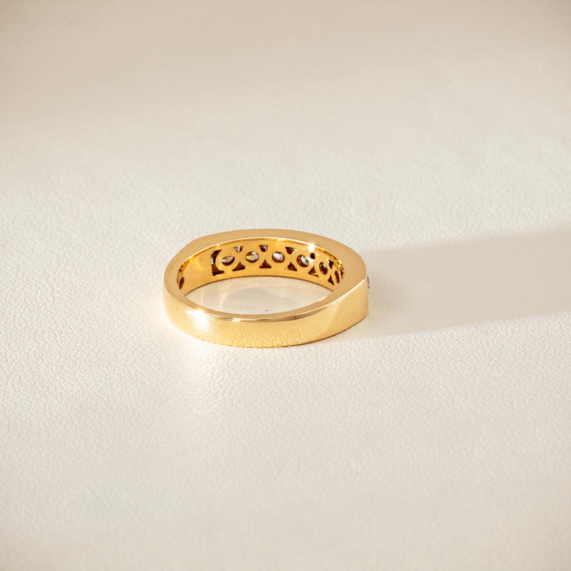 Deja Vu 18ct Yellow Gold .75ct Diamond Channel-Set Ring