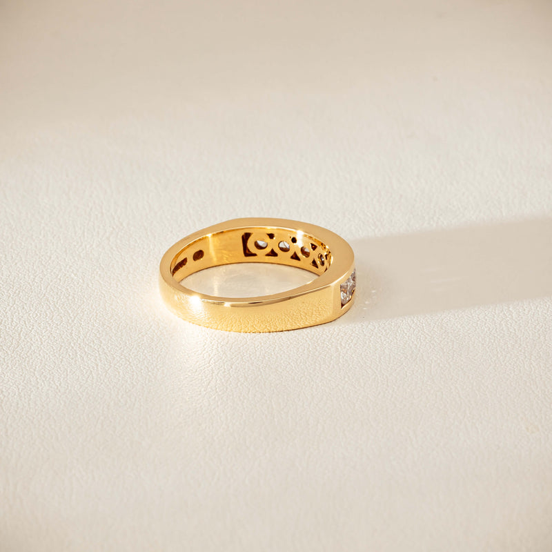Deja Vu 18ct Yellow Gold .75ct Diamond Channel-Set Ring