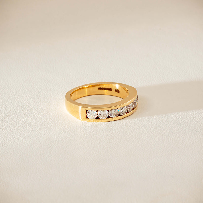 Deja Vu 18ct Yellow Gold .75ct Diamond Channel-Set Ring