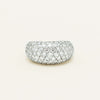 Deja Vu 18ct White Gold 2.00ct Diamond Pave Dome Ring