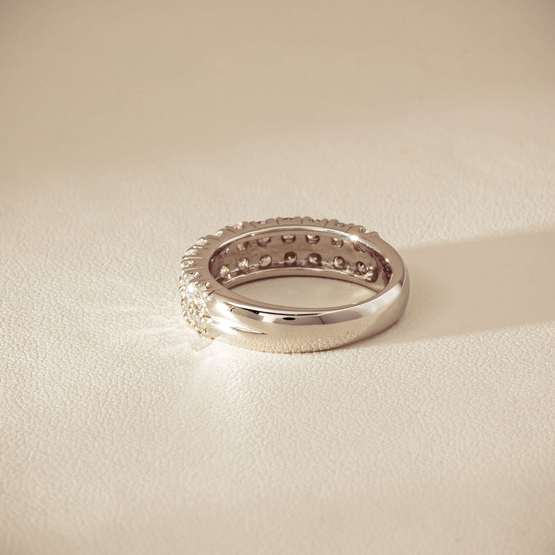 Deja Vu Platinum 1.50ct Diamond Pave-Set Ring