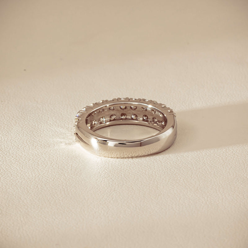 Deja Vu Platinum 1.50ct Diamond Pave-Set Ring