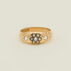 Vintage 18ct Yellow Gold Diamond & Seed Pearl Ring - Ring - Walker & Hall