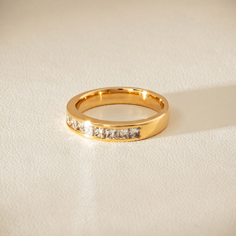 Deja Vu 18ct Yellow Gold .70ct Diamond Channel-Set Ring - Ring - Walker & Hall