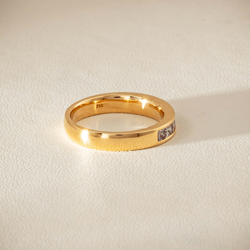 Deja Vu 18ct Yellow Gold .70ct Diamond Channel-Set Ring - Ring - Walker & Hall