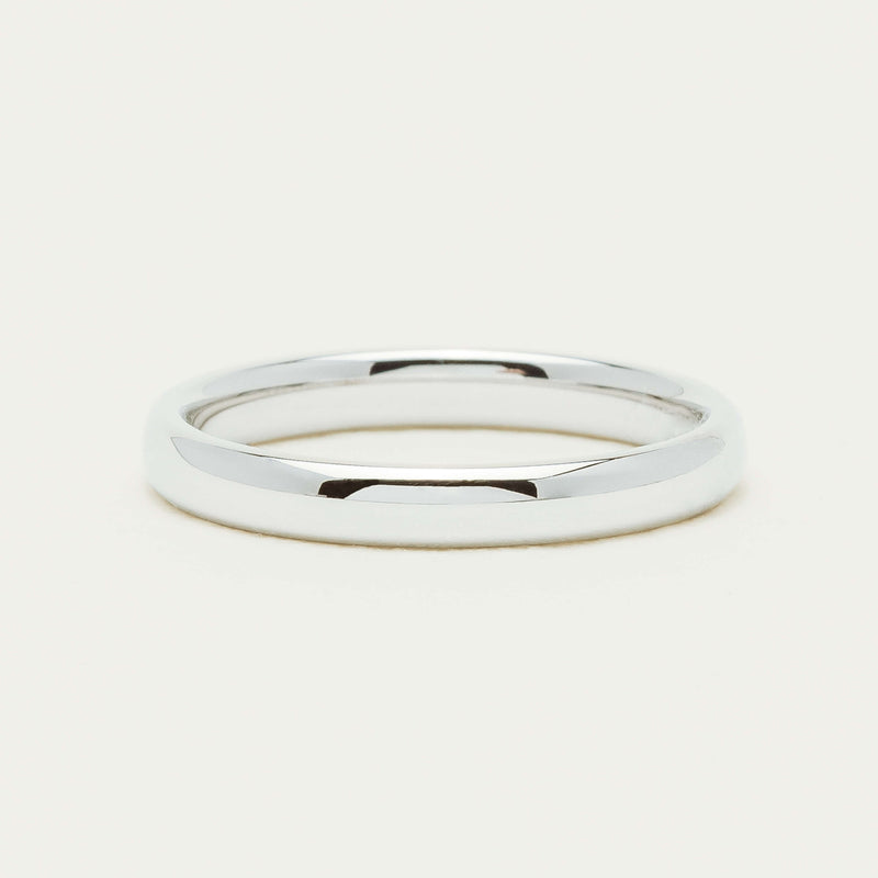 18ct White Gold 2.5mm Band - Ring - Walker & Hall