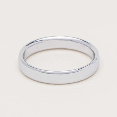 18ct White Gold 3.5mm Band - Ring - Walker & Hall