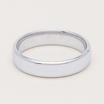9ct White Gold 5mm Band - Ring - Walker & Hall