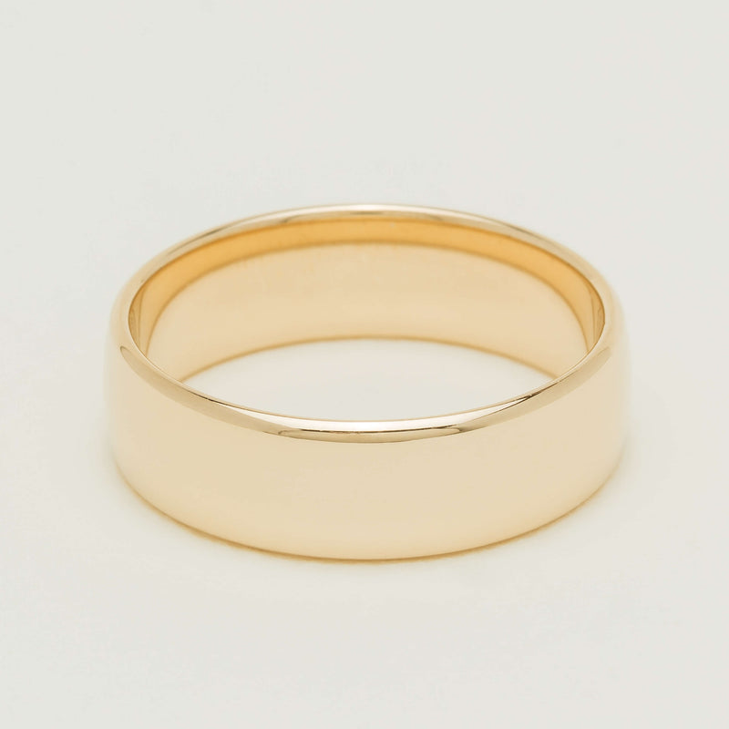 9ct Yellow Gold 7mm Band - Ring - Walker & Hall