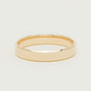 9ct Yellow Gold 4mm Square Profile Band - Ring - Walker & Hall