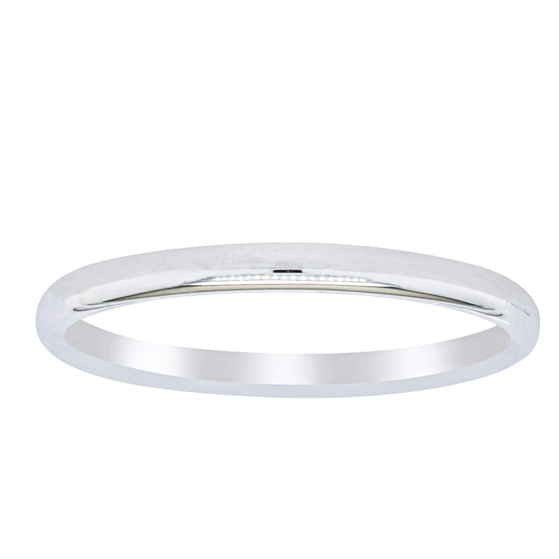 Platinum 2mm Band-Ring-Walker & Hall