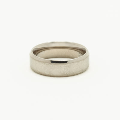 Titanium Bevelled Edge Band
