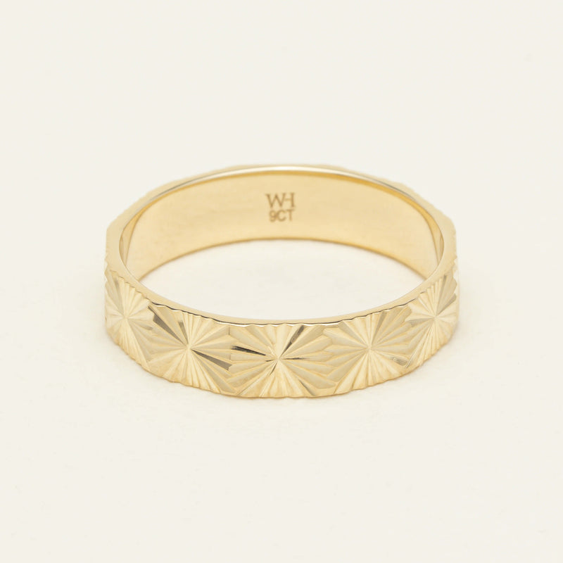 9ct Yellow Gold Reflections Ring - Ring - Walker & Hall