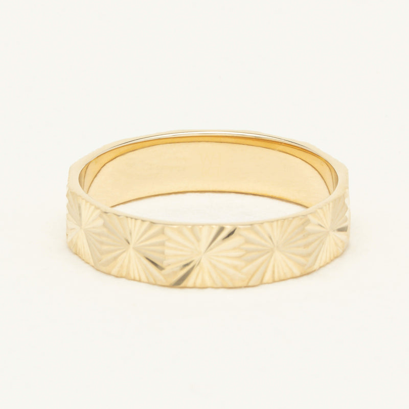 9ct Yellow Gold Reflections Ring - Ring - Walker & Hall
