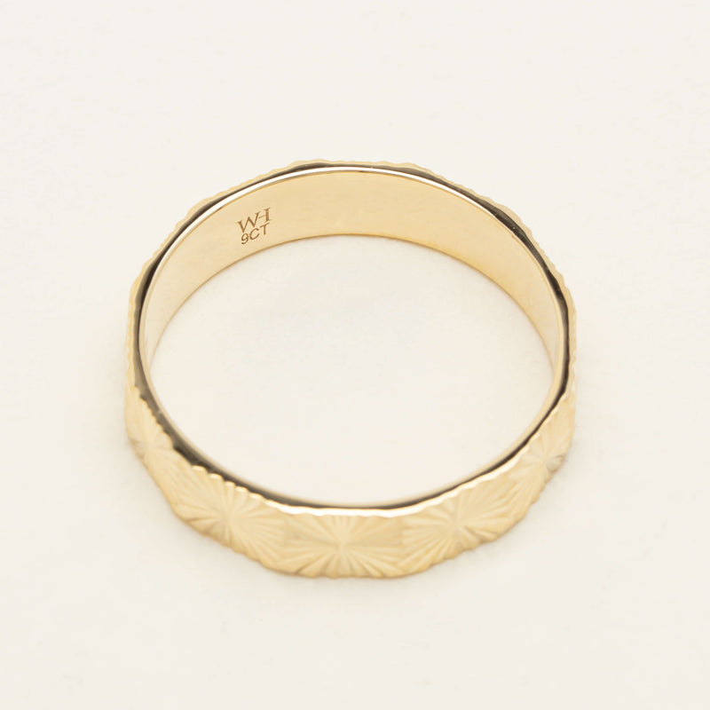 9ct Yellow Gold Reflections Ring - Ring - Walker & Hall