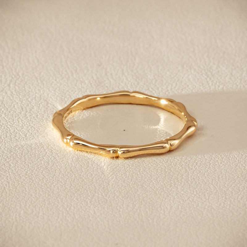 9ct Yellow Gold Kyoto Band - Ring - Walker & Hall