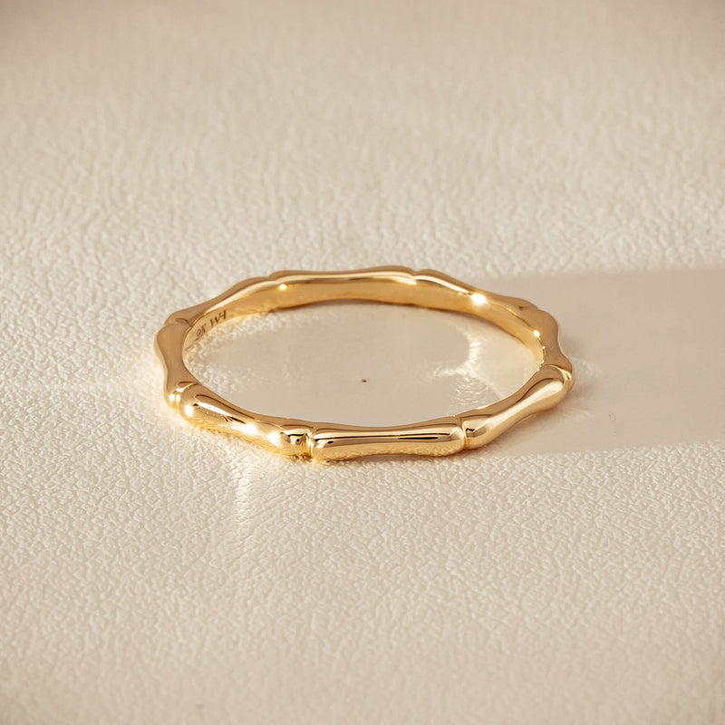 9ct Yellow Gold Kyoto Band - Ring - Walker & Hall