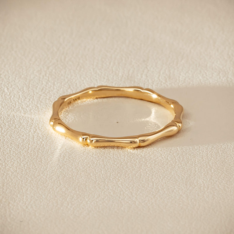 9ct Yellow Gold Kyoto Band - Ring - Walker & Hall