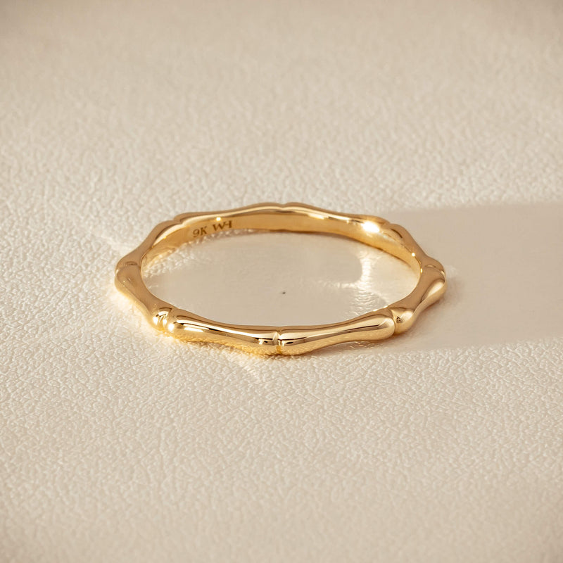 9ct Yellow Gold Kyoto Band - Ring - Walker & Hall