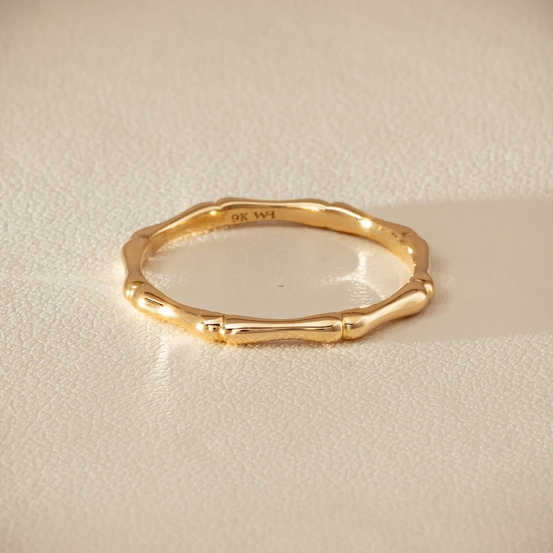 9ct Yellow Gold Kyoto Band - Ring - Walker & Hall
