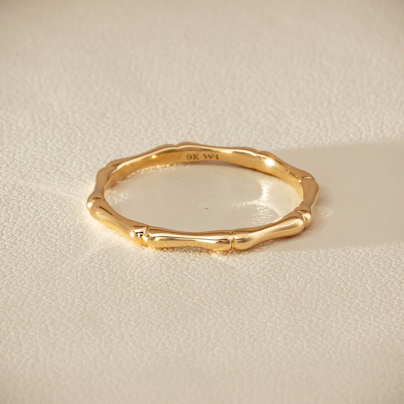9ct Yellow Gold Kyoto Band - Ring - Walker & Hall