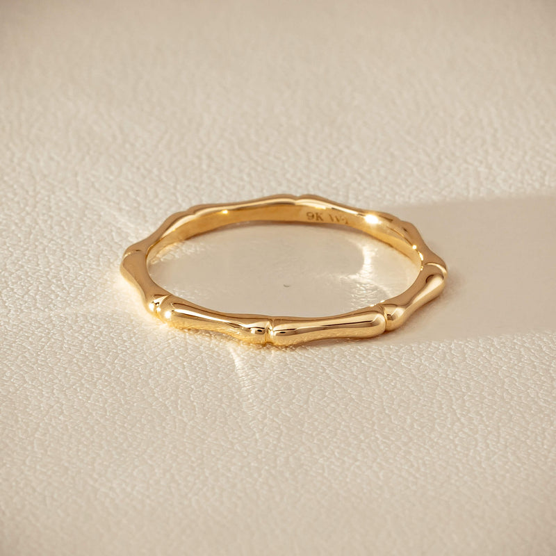 9ct Yellow Gold Kyoto Band - Ring - Walker & Hall