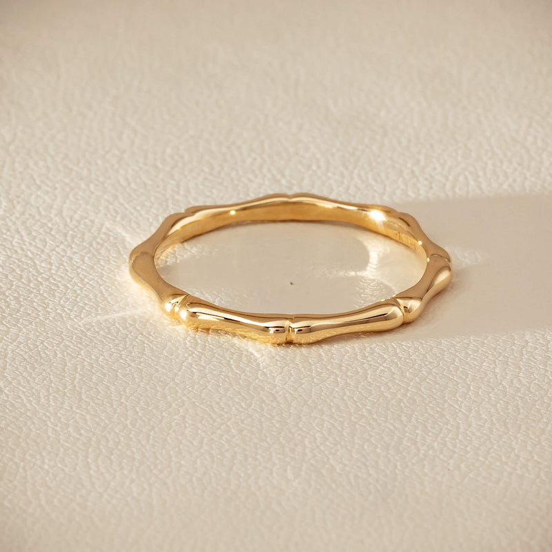 9ct Yellow Gold Kyoto Band - Ring - Walker & Hall
