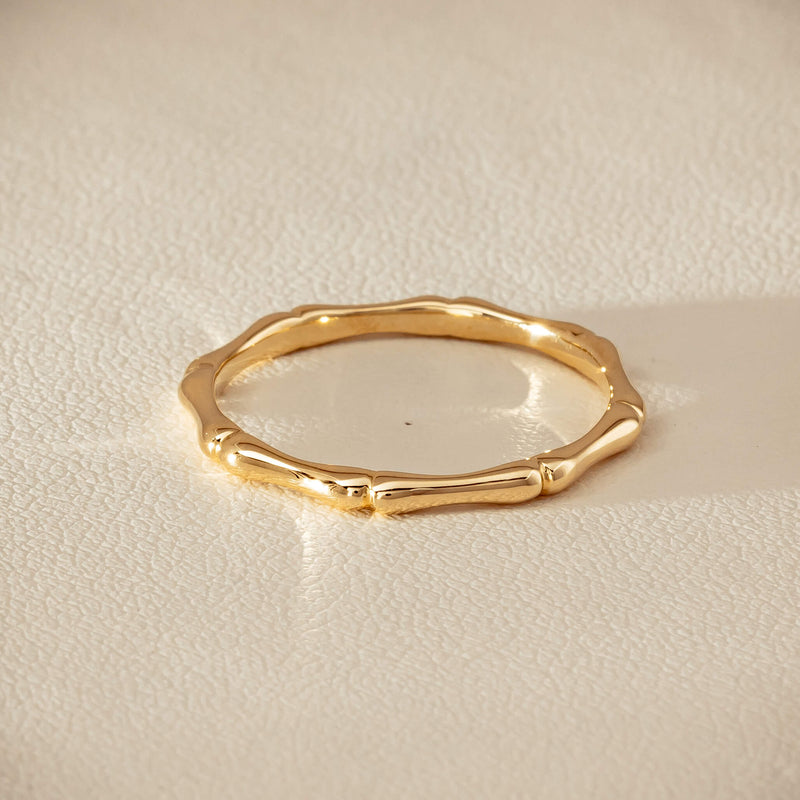 9ct Yellow Gold Kyoto Band - Ring - Walker & Hall