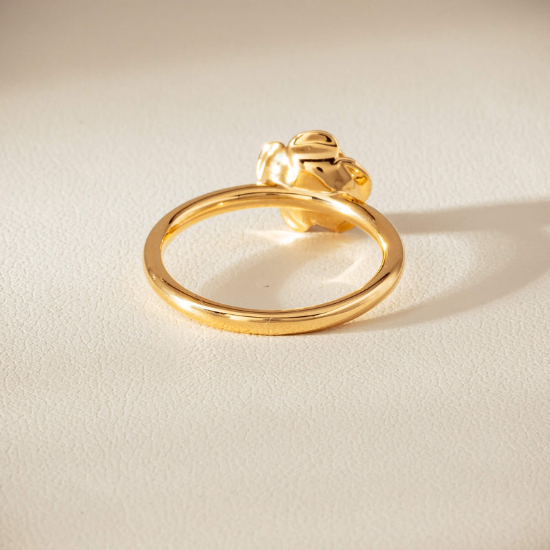 18ct Yellow Gold Albertine Rose Ring - Ring - Walker & Hall