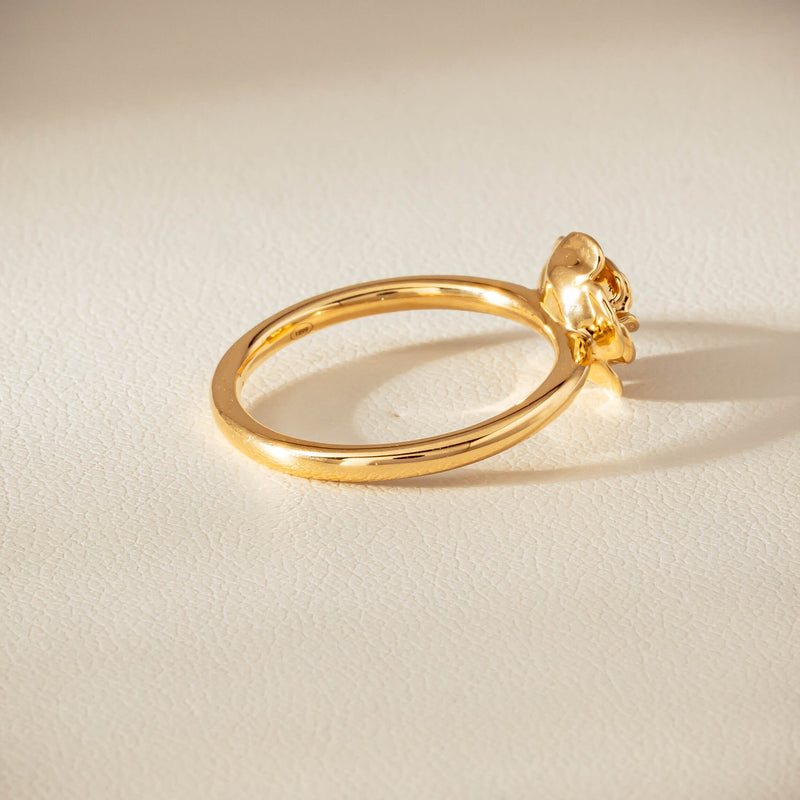 18ct Yellow Gold Albertine Rose Ring - Ring - Walker & Hall