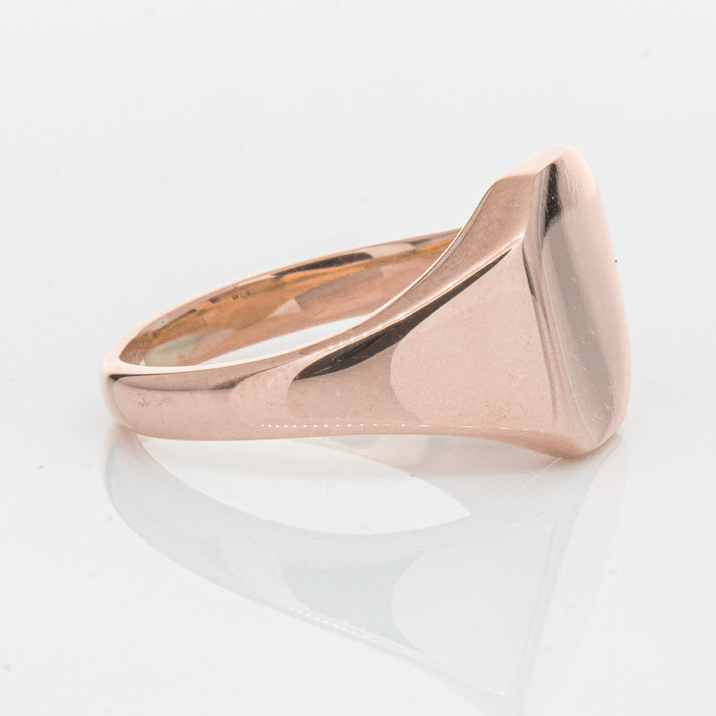 Deja Vu 9ct Rose Gold Mens Signet Ring - Ring - Walker & Hall