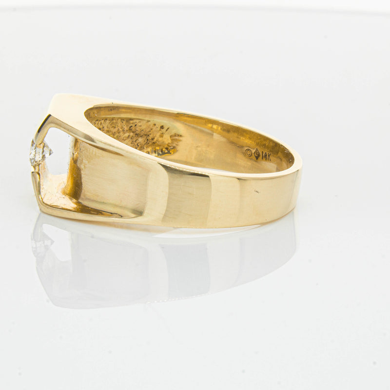 Deja Vu 14ct Yellow Gold .22ct Diamond Mens Ring - Ring - Walker & Hall