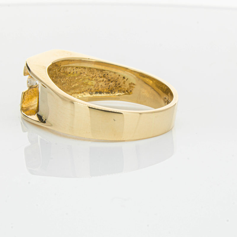 Deja Vu 14ct Yellow Gold .22ct Diamond Mens Ring - Ring - Walker & Hall