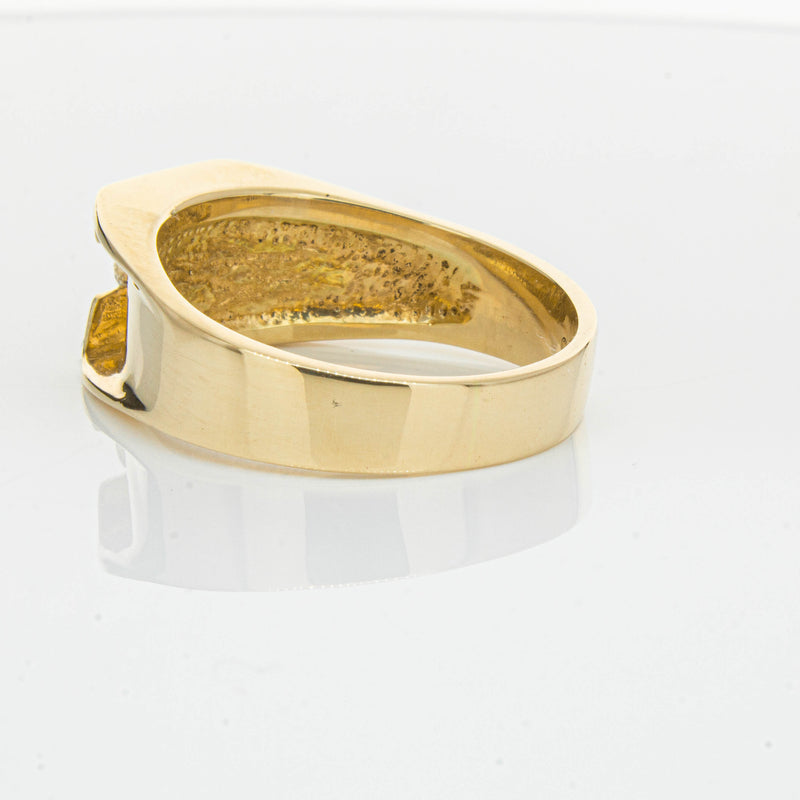 Deja Vu 14ct Yellow Gold .22ct Diamond Mens Ring - Ring - Walker & Hall
