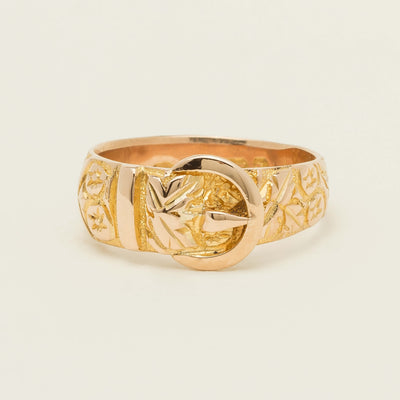 Vintage 9ct Yellow Gold Garter Ring - Chester 1894 - Ring - Walker & Hall