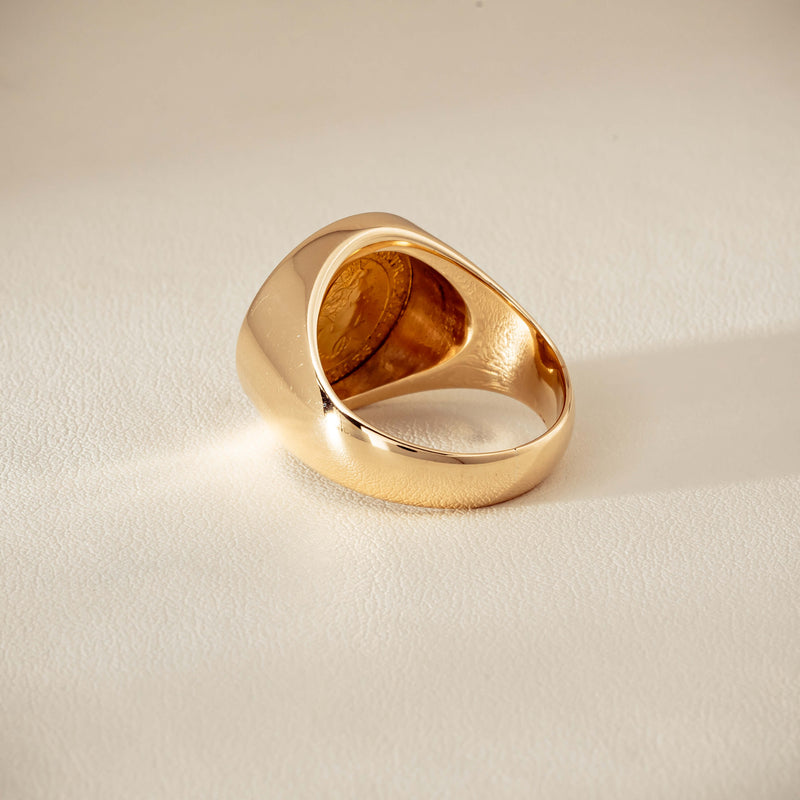 Deja Vu 9ct Ring with 24ct Australian Kangaroo Coin - Ring - Walker & Hall