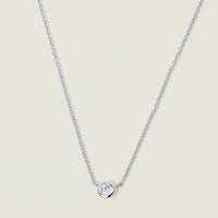 18ct White Gold .21ct Diamond Natalia Pendant - Necklace - Walker & Hall
